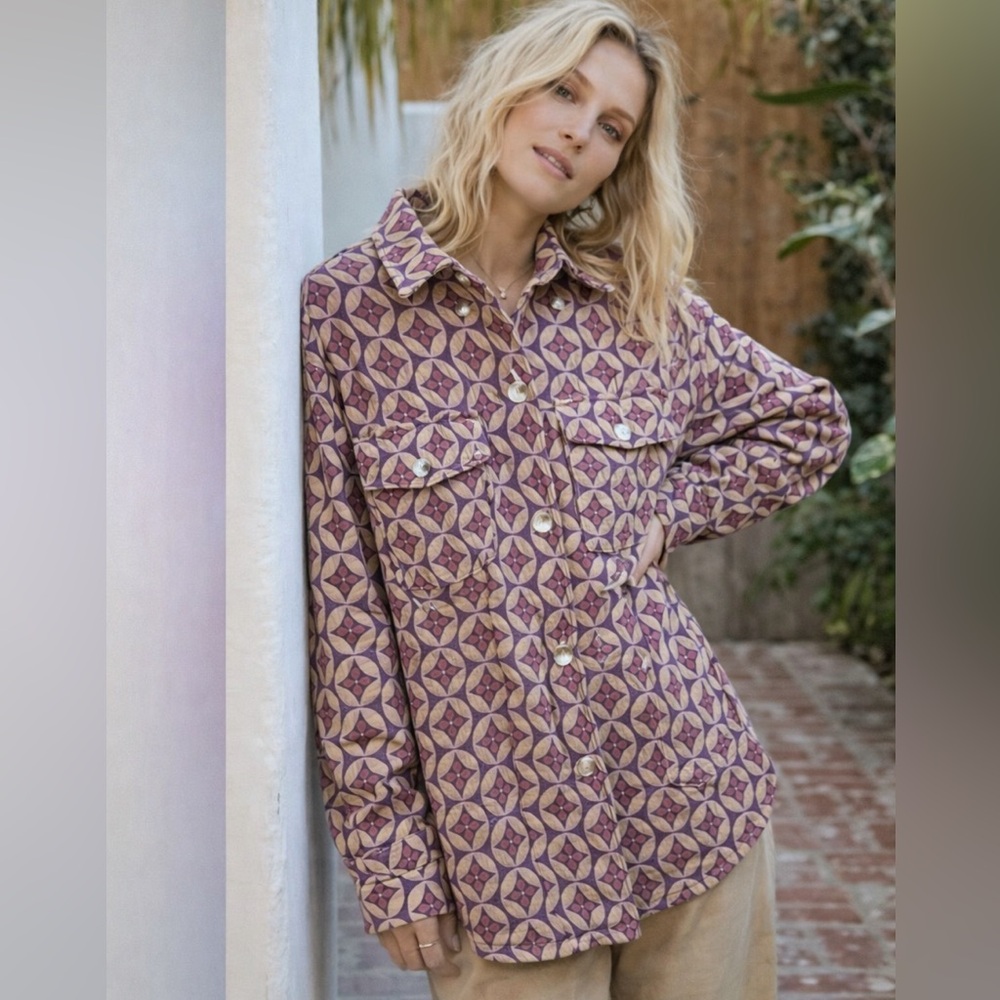 BaeVely Oversized Mod Knit Shacket - Picture 6 of 14